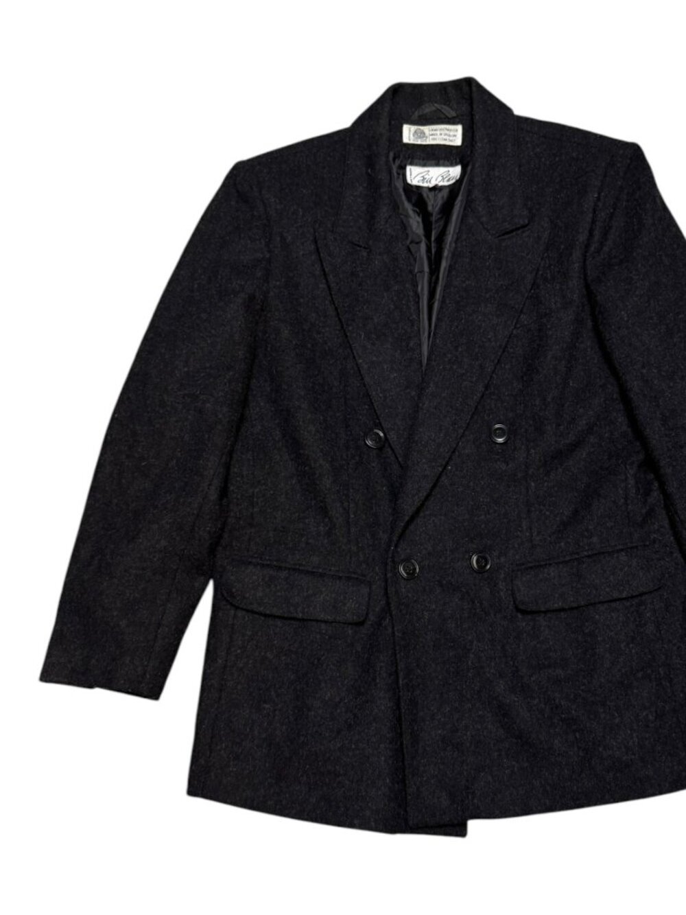 BILL BLASS Vintage PURE NEW WOOL Luxury Winter Business Casual Coat Womens 12